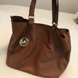 Michael Kors reversible cognac tote
